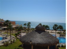 The view from our condo...don't ask me why I leave Scotland's weather. 